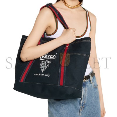 GUCCI PRINTED CANVAS LARGE TOTE BAG ‎‎816863 (39*45*19cm)