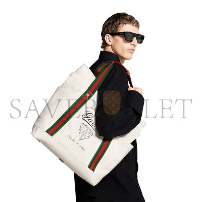 GUCCI PRINTED CANVAS LARGE TOTE BAG ‎‎816863 (39*45*19cm)