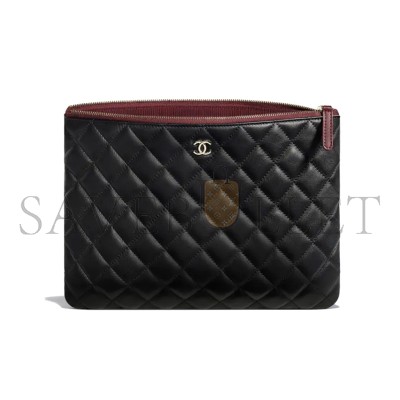 CHANEL CLASSIC MEDIUM LAMBSKIN CLUTCH A82545 Y04059 C3906 (27.5*20*1cm)