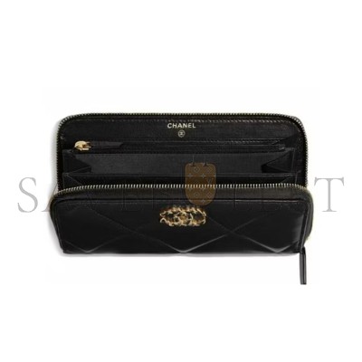CHANEL 19 LONG ZIPPED WALLET AP0946 B01564 94305 (19.5*10.5*2cm)