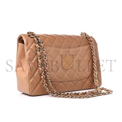 CHANEL LAMBSKIN QUILTED JUMBO DOUBLE FLAP 1206523 (30*20*9cm)