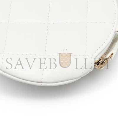 CHANEL ROUND CAMELLIA BOUQUET CLUTCH WITH CHAIN 1096754 (11*11*3cm)