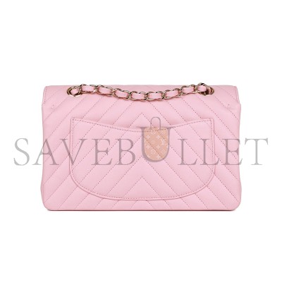CHANEL SMALL CHEVRON CLASSIC DOUBLE FLAP 1192140 (23*13*6cm)