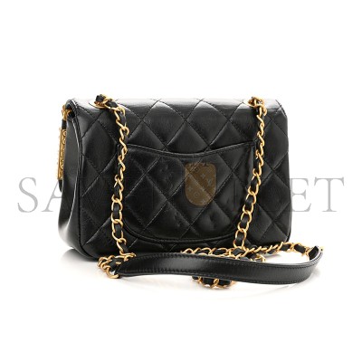 CHANEL LAMBSKIN ENAMEL STRASS QUILTED MINI PARIS MONACO FLAP 1201310 (19*13*6cm)