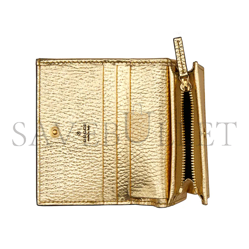 GUCCI GG MARMONT BI-COLOUR CARD CASE WALLET 658610 (11*8.5*3cm) GUCCI GG MARMONT BI-COLOUR CARD CASE WALLET 658610 (11*8.5*3cm)