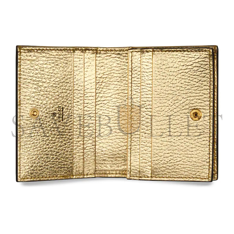 GUCCI GG MARMONT BI-COLOUR CARD CASE WALLET 658610 (11*8.5*3cm) GUCCI GG MARMONT BI-COLOUR CARD CASE WALLET 658610 (11*8.5*3cm)