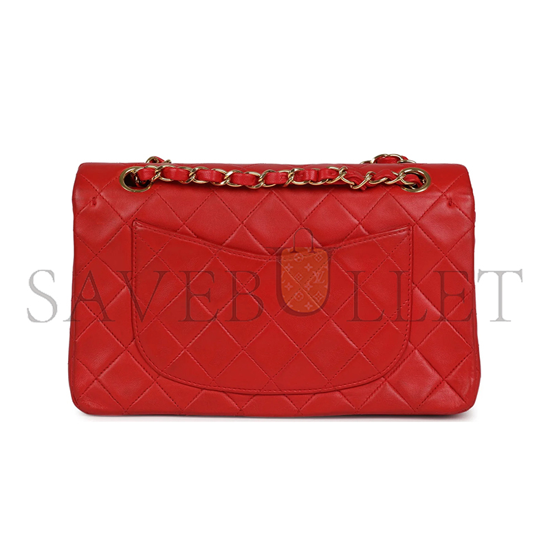 CHANEL SMALL CLASSIC DOUBLE FLAP RED 1190960 (23*15*6.5cm)