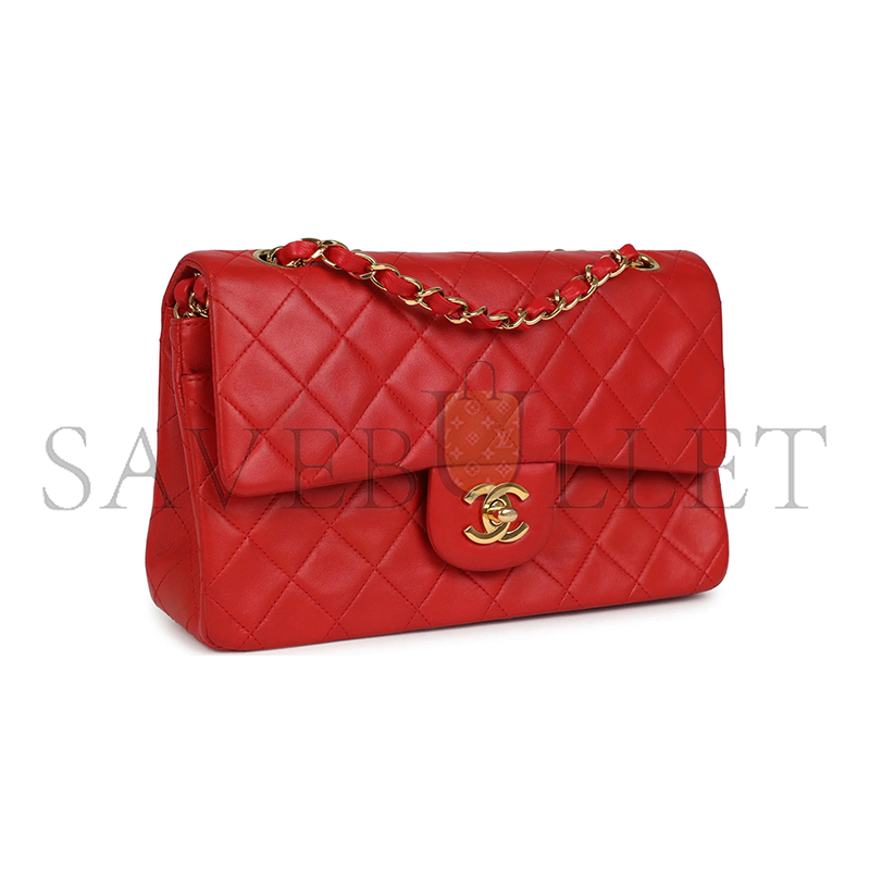 CHANEL SMALL CLASSIC DOUBLE FLAP RED 1190960 (23*15*6.5cm)