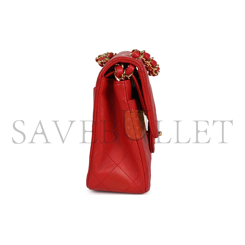 CHANEL SMALL CLASSIC DOUBLE FLAP RED 1190960 (23*15*6.5cm)
