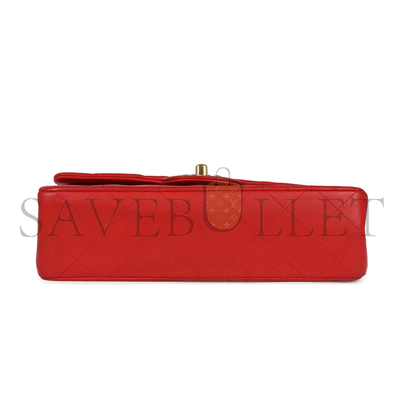 CHANEL SMALL CLASSIC DOUBLE FLAP RED 1190960 (23*15*6.5cm)