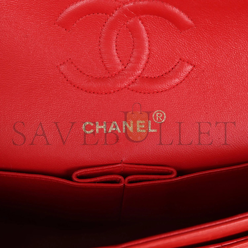 CHANEL SMALL CLASSIC DOUBLE FLAP RED 1190960 (23*15*6.5cm)