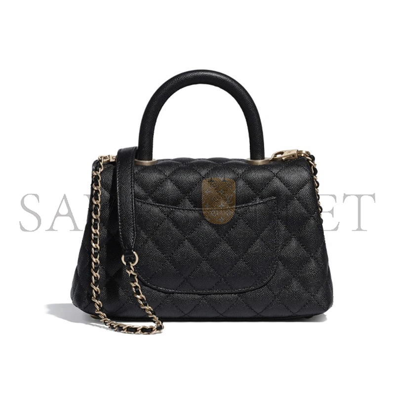 CHANEL FLAP BAG WITH TOP HANDLE A92990 B05061 94305 (23*14*10cm)