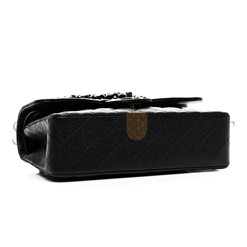 CHANEL SMALL DOUBLE FLAP BLACK 1577537 (23*14*6cm)