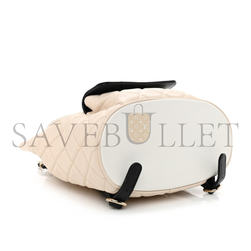 CHANEL GOATSKIN QUILTED SMALL BACKPACK 1192184 (23*22*11cm)
