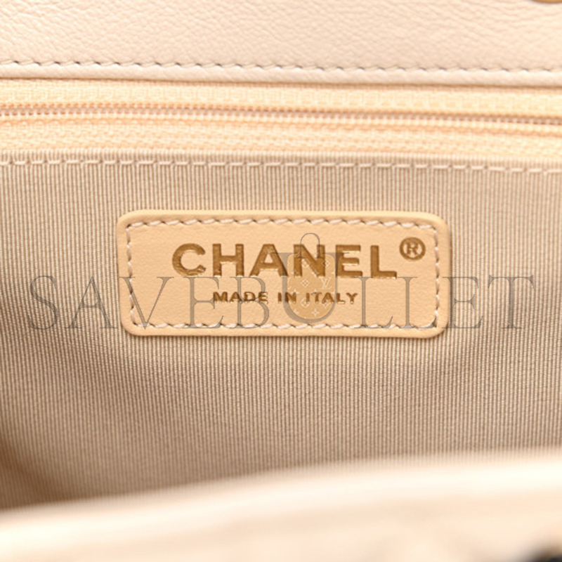 CHANEL GOATSKIN QUILTED SMALL BACKPACK 1192184 (23*22*11cm)
