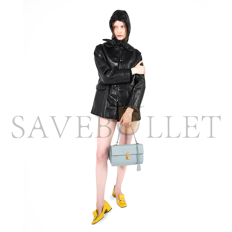 PRADA SOFT SOUND MEDIUM LEATHER SHOULDER BAG 1BN023 (28*16*10cm) PRADA SOFT SOUND MEDIUM LEATHER SHOULDER BAG 1BN023 (28*16*10cm)