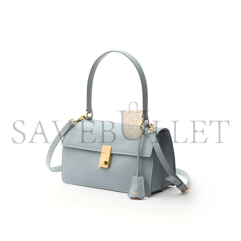 PRADA SOFT SOUND MEDIUM LEATHER SHOULDER BAG 1BN023 (28*16*10cm) PRADA SOFT SOUND MEDIUM LEATHER SHOULDER BAG 1BN023 (28*16*10cm)