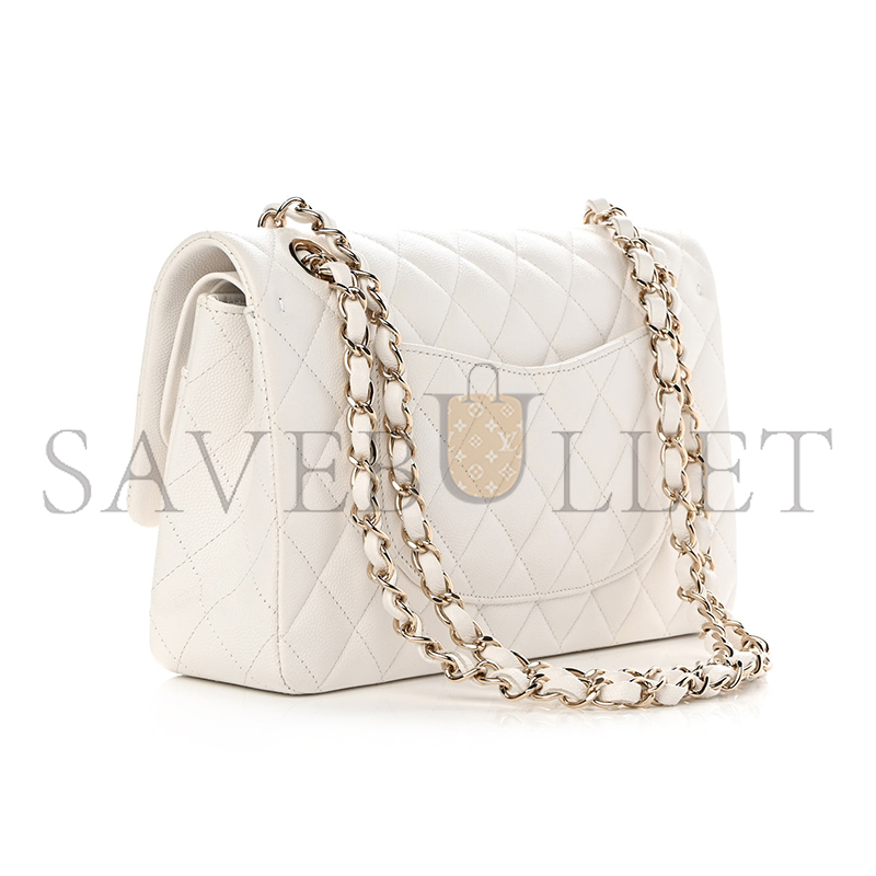 CHANEL CAVIAR QUILTED MEDIUM DOUBLE FLAP 1179289 (25*15*6cm)