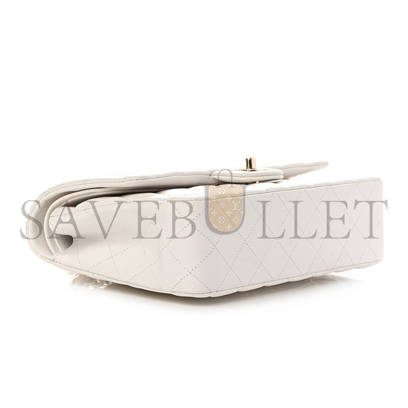 CHANEL CAVIAR QUILTED MEDIUM DOUBLE FLAP 1179289 (25*15*6cm)