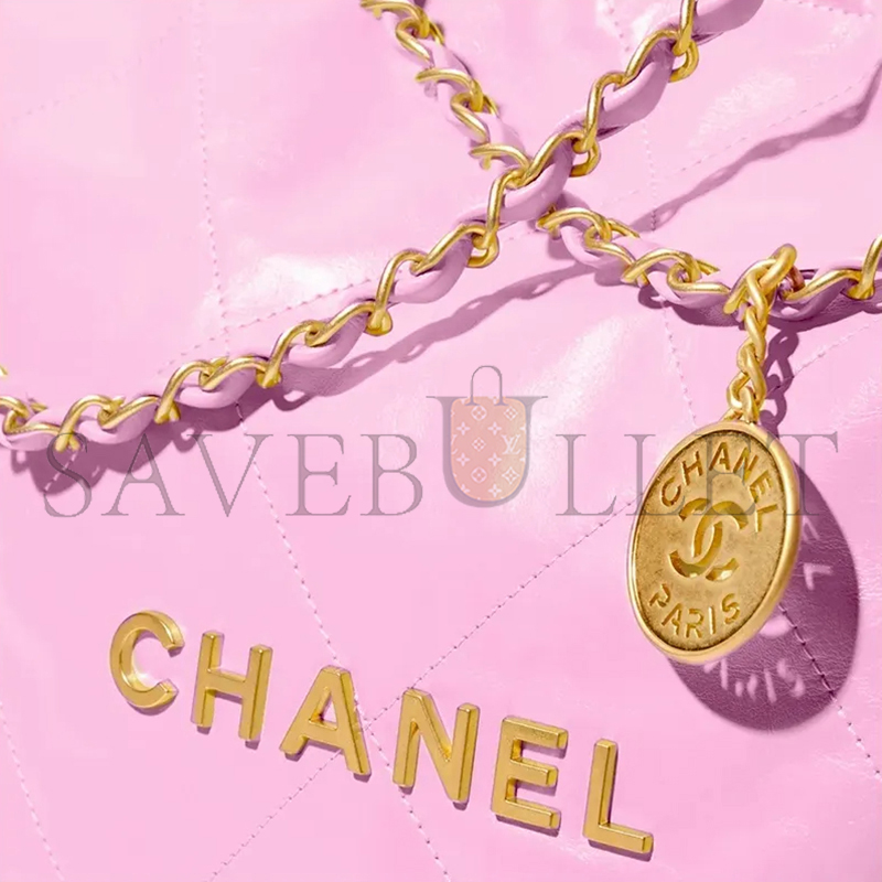 CHANEL SHINY CALFSKIN QUILTED SMALL 22 AS3260 (37*34.5*8cm)
