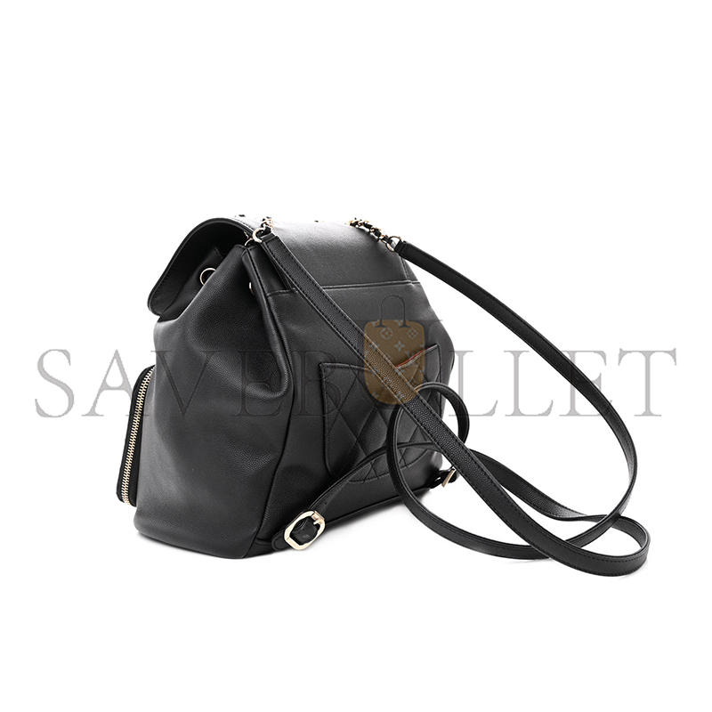CHANEL CAVIAR QUILTED BUSINESS AFFINITY BACKPACK 1586970 (22*24*13cm)