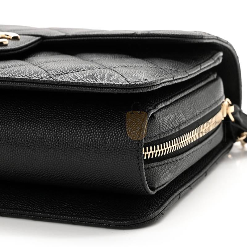 CHANEL CAVIAR QUILTED LARGE LIKE A WALLET FLAP AS3003 (22*16*8cm)