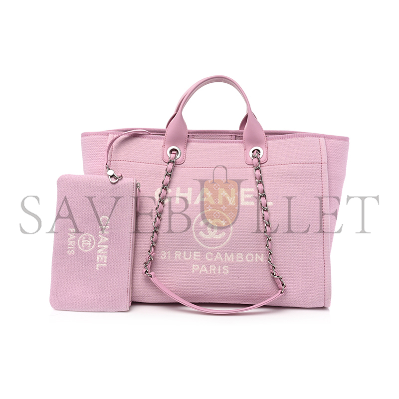 CHANEL MIXED FIBERS MEDIUM DEAUVILLE TOTE 1149317 (39*29*20cm)
