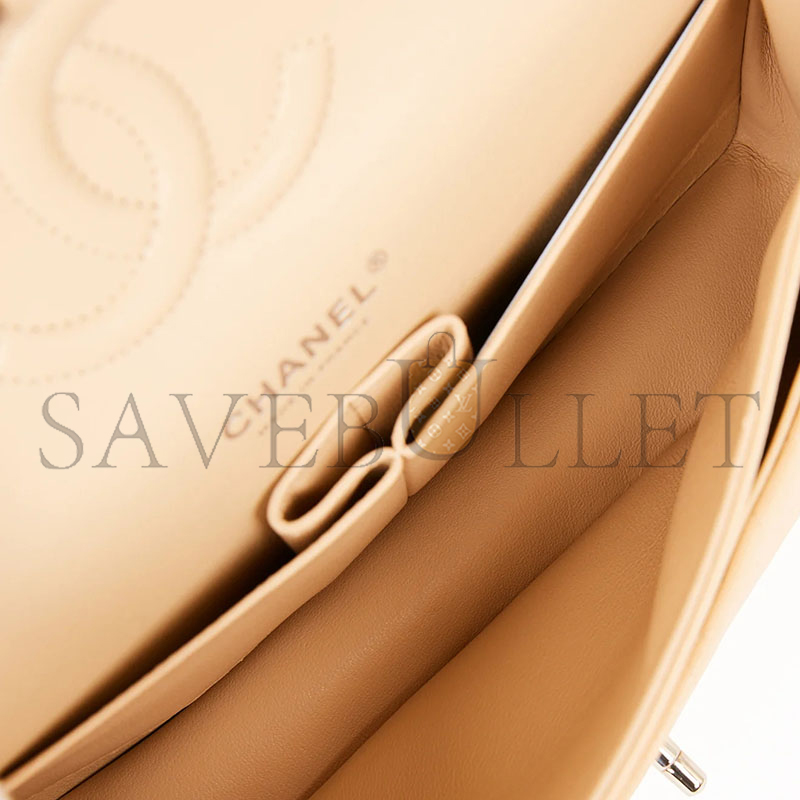 CHANEL CAVIAR QUILTED MEDIUM CLASSIC DOUBLE FLAP 1541024 (25*15*7cm)