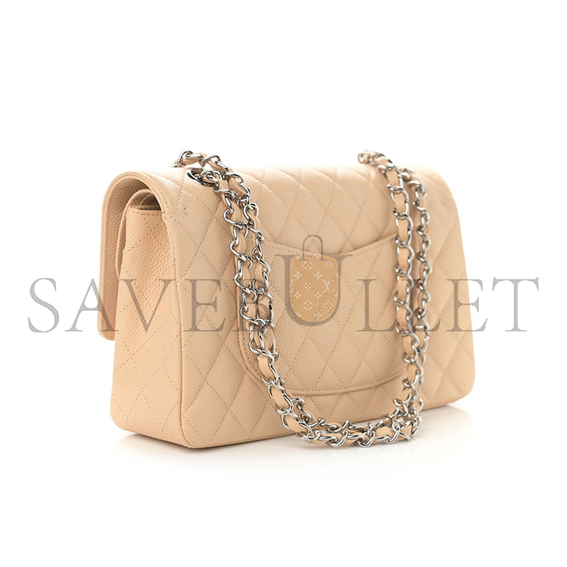 CHANEL CAVIAR QUILTED MEDIUM CLASSIC DOUBLE FLAP 1105739 (25*15*7cm)