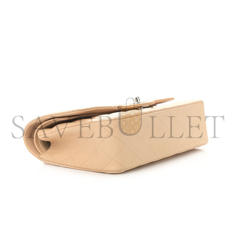 CHANEL CAVIAR QUILTED MEDIUM CLASSIC DOUBLE FLAP 1105739 (25*15*7cm)