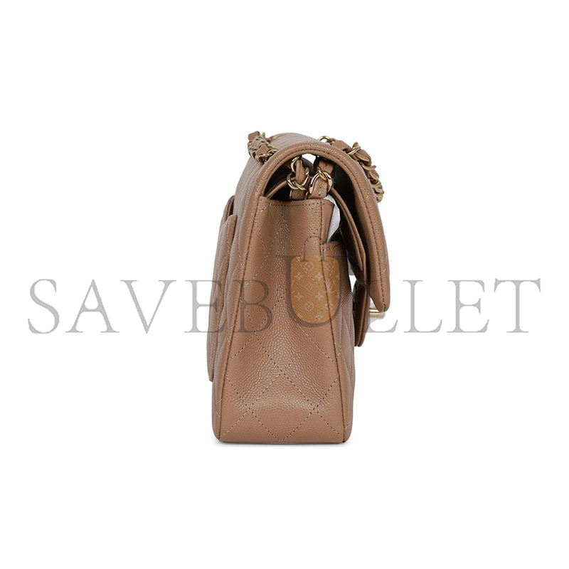 CHANEL CAVIAR QUILTED SMALL CLASSIC DOUBLE FLAP 1055216 (25*15*7cm)