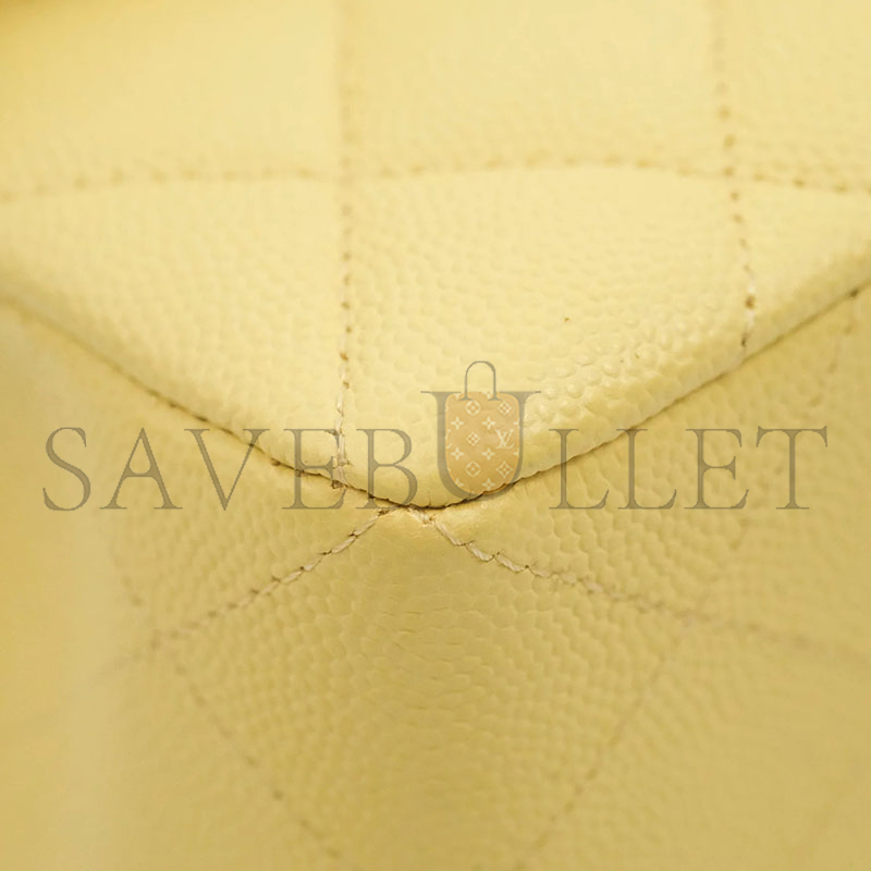 CHANEL CAVIAR QUILTED SMALL CLASSIC DOUBLE FLAP 1004512 (23*14*6cm)