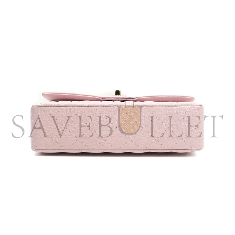 CHANEL CAVIAR QUILTED MEDIUM CLASSIC DOUBLE FLAP 1211045 (25*15*7cm)