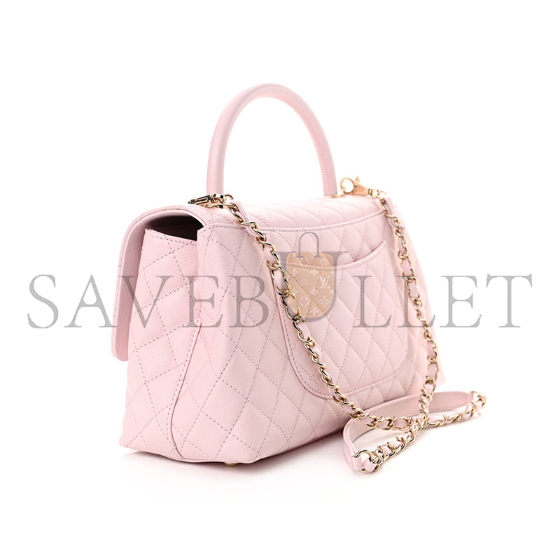 CHANEL CAVIAR QUILTED MEDIUM COCO HANDLE FLAP 1461424 (29*18*12cm)