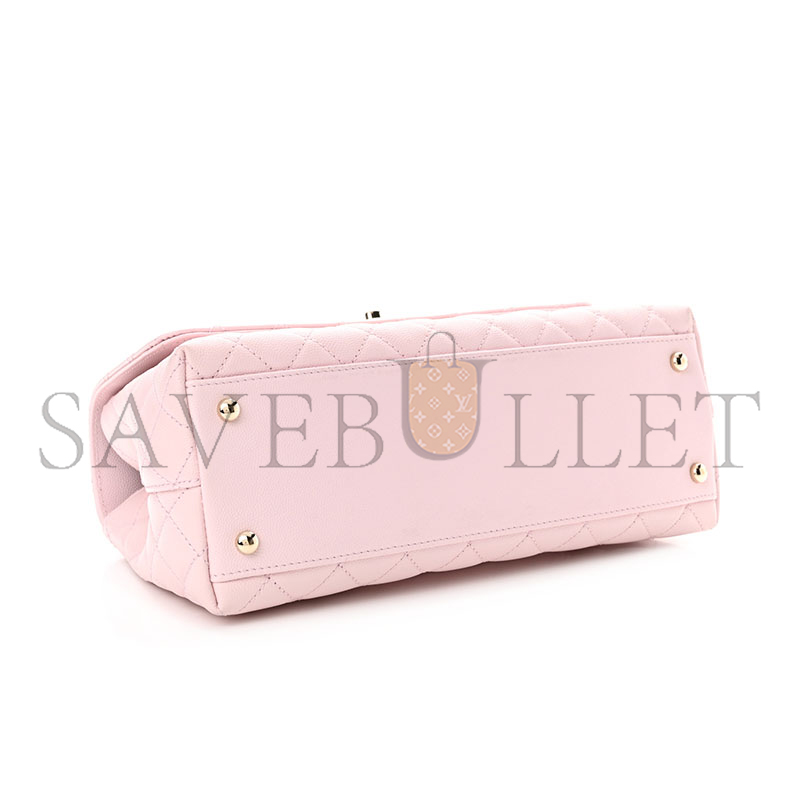 CHANEL CAVIAR QUILTED MEDIUM COCO HANDLE FLAP 1461424 (29*18*12cm)