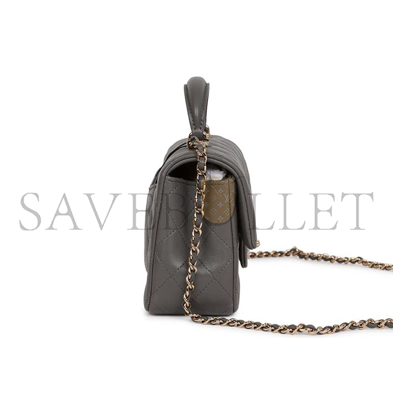 CHANEL MINI FLAP BAG WITH TOP HANDLE 1402157 (22*15*8cm)