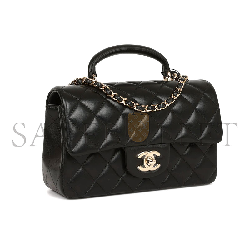 CHANEL MINI FLAP BAG WITH TOP HANDLE AS2431 (22*15*8cm)