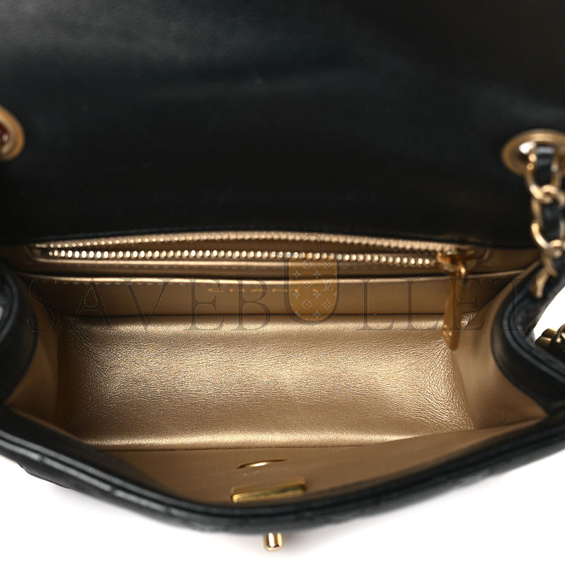 CHANEL LAMBSKIN QUILTED MINI PEARL CRUSH FLAP AS1786 B02916 94305 (17*12*7cm)