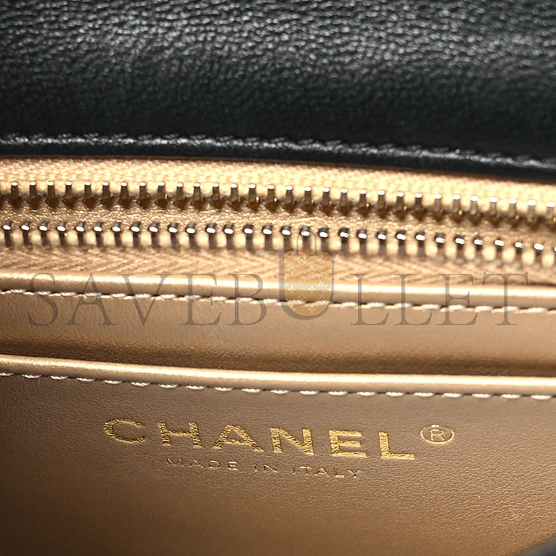CHANEL LAMBSKIN QUILTED MINI PEARL CRUSH FLAP AS1786 B02916 94305 (17*12*7cm)